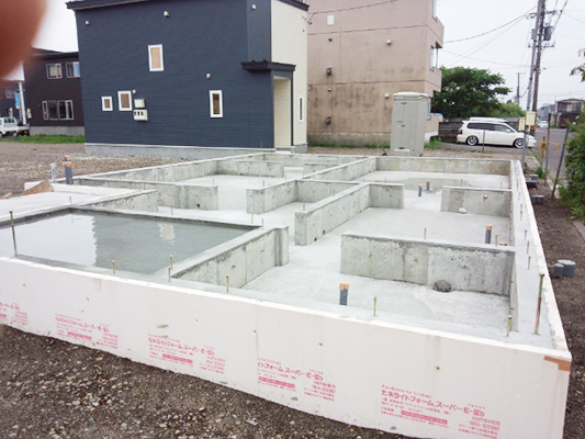 K様邸新築工事 8月17日 基礎工事完了しました!