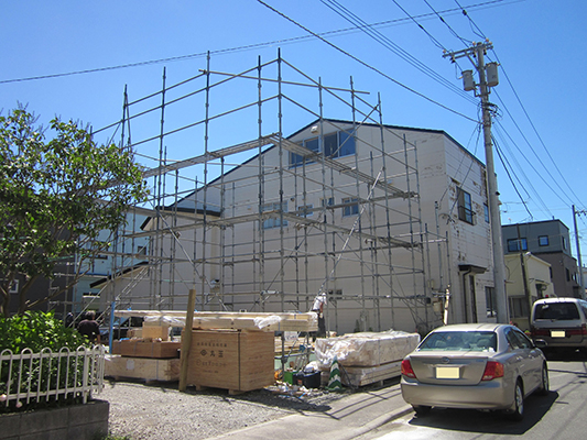 M様邸新築工事 資材搬入